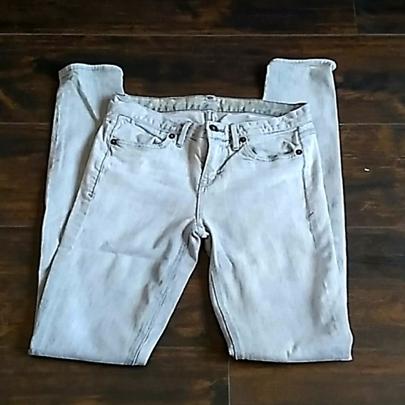 Madewell Denim - MADEWELL skinny skinny jeans lt. gray denim 26x32